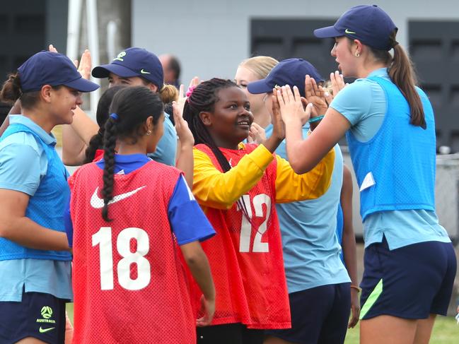 Pictured: Ruby Cuthbert. Junior Matildas/Australias U17 Womens National Football Team training local Far North at Endeavour Park 2024. Photo: Gyan-Reece Rocha