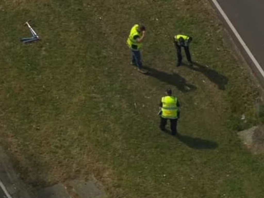 The girl was crossing the road with family — including her elderly relatives — at a pedestrian crossing near the intersection of James Cook Dr and Heatherton Rd in Endeavour Hills when she was struck about 8.30am on Thursday. Picture: 7News