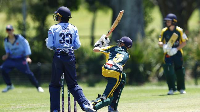 Leo Thornton batting for Wests. Picture: Michael Gorton