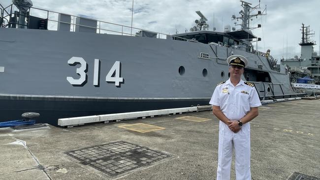 HMAS Cairns Commander Alfonso Santos.