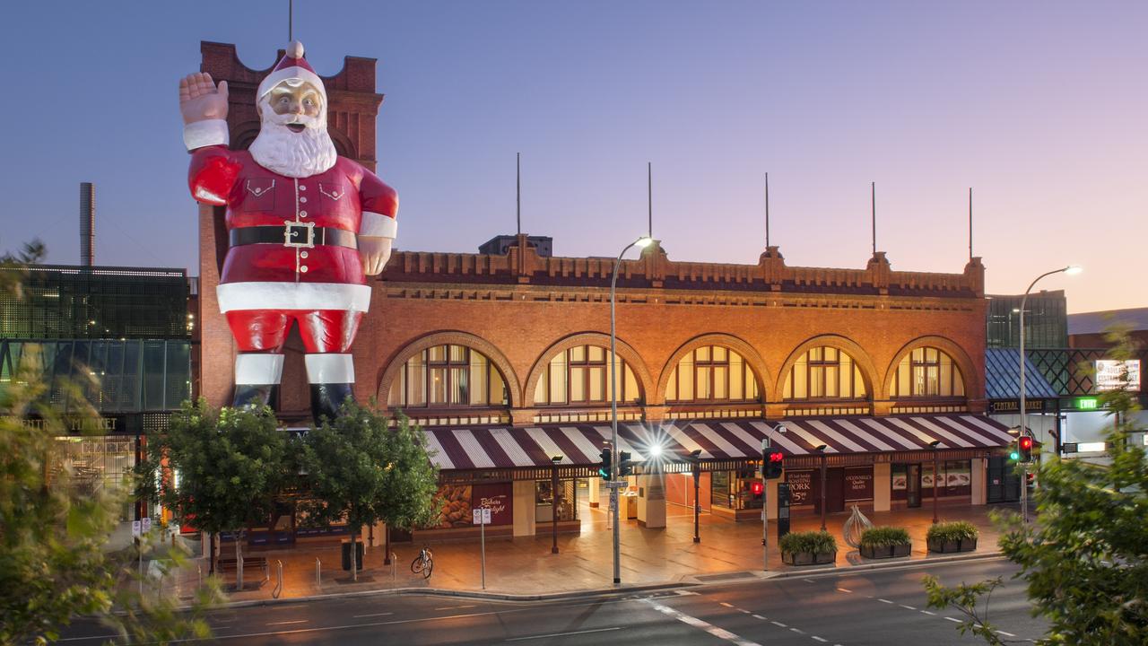 Big Santa’s last public appearance on the Federal Hall at the Adelaide Central Market. Picture: Supplied