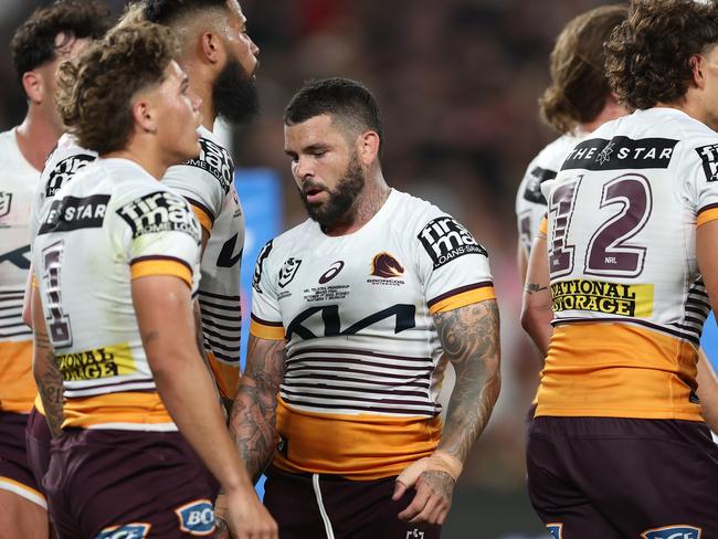 Adam Reynolds was a strong voice as the Broncos reviewed their grand final heartache. Picture: Getty Images