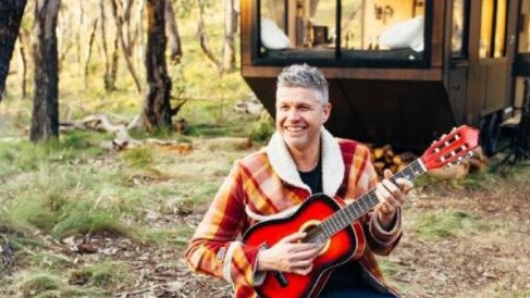 CABN founder Michael Lamprell outside one of his eco-cabins. Picture supplied