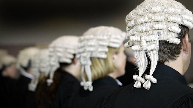 08/02/2004 BACKARCHIVE: Generic - Barristers in robes and wigs at Southport Magistrates Court .