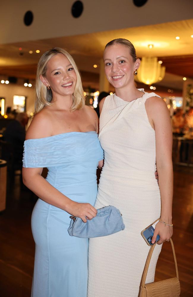 Tia Davie and Riley Evans at the Gold Coast Titans Season Launch 2024 at The Star Gold Coast Garden Bar for Gold Coast at Large. Picture: Portia Large