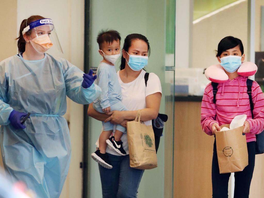 Bin-bag exit as virus hotel cleared