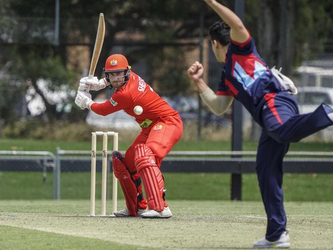 Premier: Casey-South Melbourne batsman Luke Shelton. Picture: Valeriu Campan