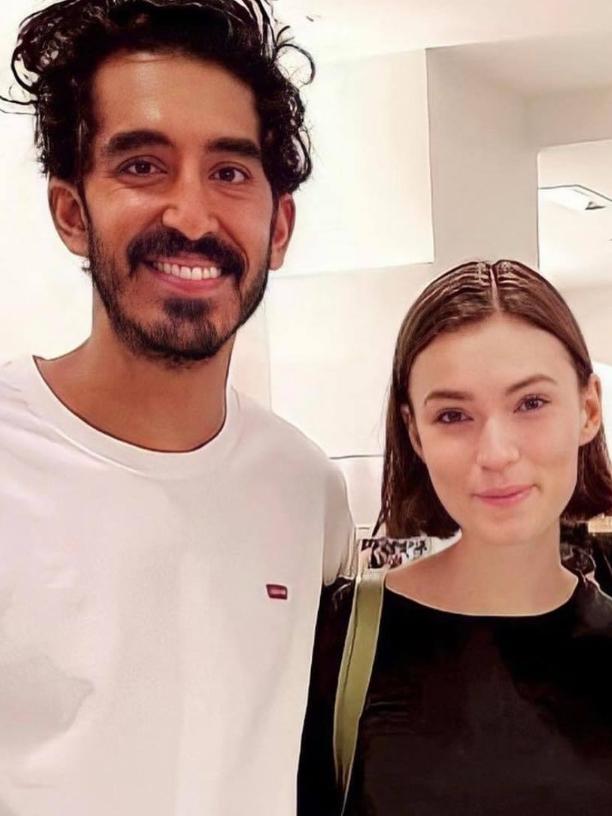 Dev Patel and Tilda Cobham-Hervey in Adelaide. Picture: Social media