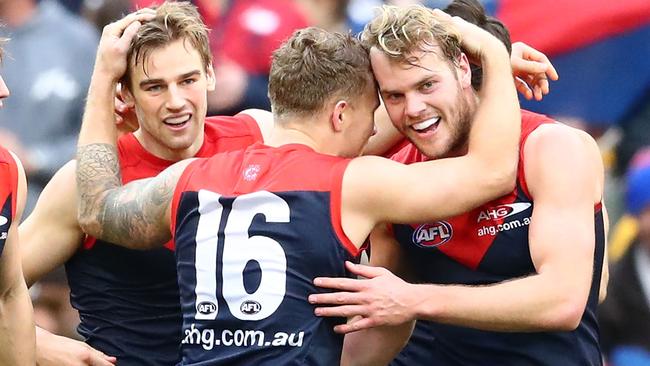 Melbourne’s win over Hawthorn was a turning point for the club. Picture: Getty Images