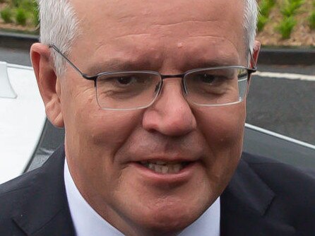 MELBOURNE, AUSTRALIA - NOVEMBER 12: Australian Prime Minister Scott Morrison at the state funeral for Australian actor Bert Newton at St Patrick's Cathedral on November 12, 2021 in Melbourne, Australia. Bert Newtown died in his home on October 30, 2021, at age 83. Newton was an award-winning actor featuring in Australian film and television for over 60 years. (Photo by Sam Tabone/Getty Images)