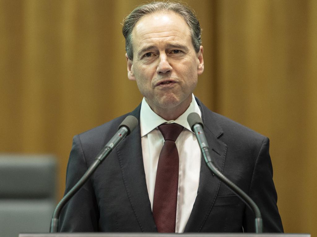 Health Minister Greg Hunt. Picture: Gary Ramage