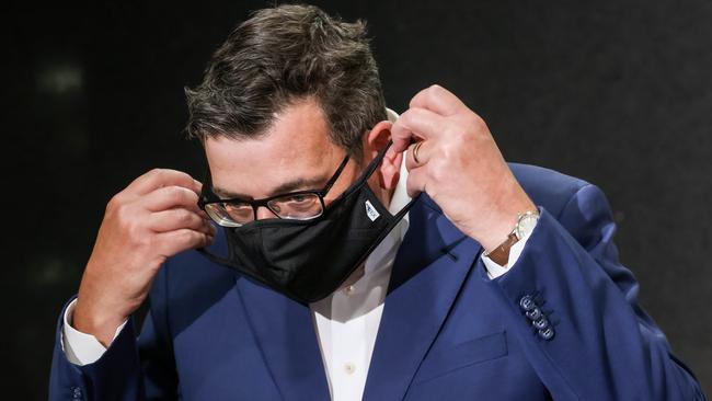 MELBOURNE, AUSTRALIA - NewsWire Photos 27 JANUARY 2022 : Victorian Premier Dan Andrews gives the latest update on the Covid-19  global pandemic affecting the state. Picture : NCA NewsWire / Ian Currie