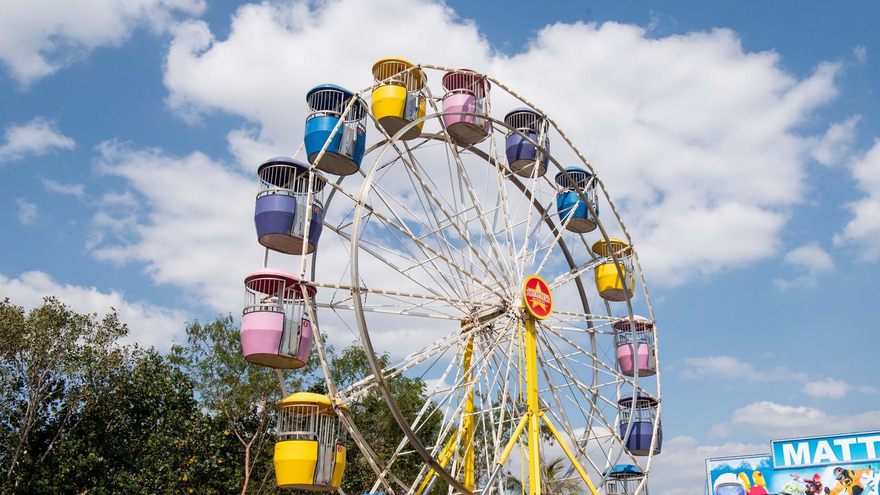 A cute, romantic Ferris wheel has been set up for the show. Picture: Pema Tamang Pakhrin