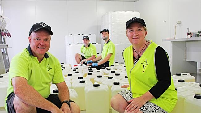 Ian Henderson (left) at Australian Vinegar.
