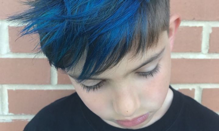 Boy'S Hair Cut And Dyed Blue Without Mum'S Permission | Kidspot