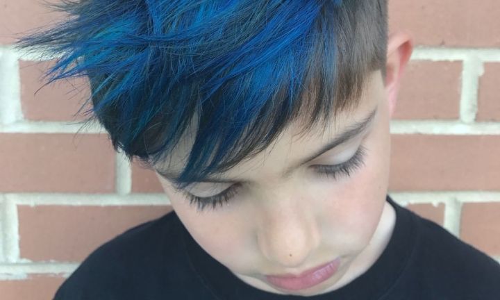 Boy S Hair Cut And Dyed Blue Without Mum S Permission Kidspot