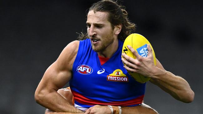 Marcus Bontempelli had the last laugh against the Giants. Picture: Getty Images