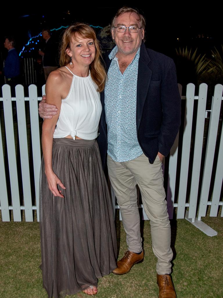 Kerrie Pallin-Conrad and Cr Peter Young attend the launch of GAIA at HOTA. Picture: Andrew Meadowcroft.