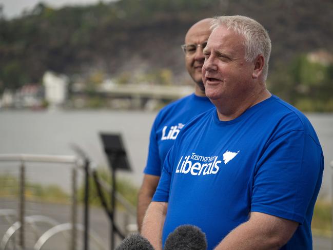 Liberal Rob Fairs is known for being a former sports presenter on 7Tasmania News (Formerly Southern Cross News). He is the third presenter from the network to successfully win a seat in parliament. Picture: Rob Burnett