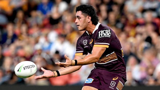 Keenan Palasia has had a great season for the Broncos. Picture: Bradley Kanaris/Getty Images