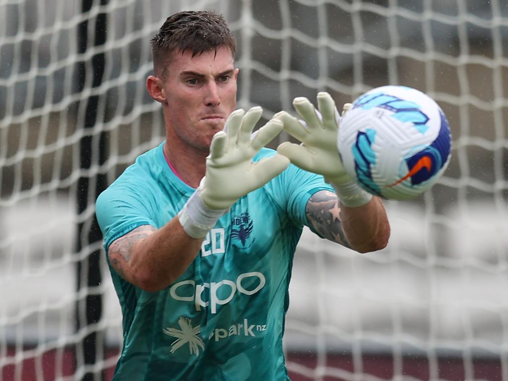 Having regained coach Ufuk Talay’s trust, Wellington’s Ollie Sail is in contention for Goalkeeper of the Year. Picture: Scott Gardiner/Getty Images