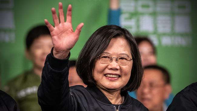 China has greeted Tsai Ing-wen’s re-election with anger. Picture: Getty Images