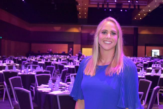 World record holder for open water swimming Chloe McCardel and keynote speaker at 2022 International Women's Day Business Lunch in Mackay. Picture: Madeleine Graham