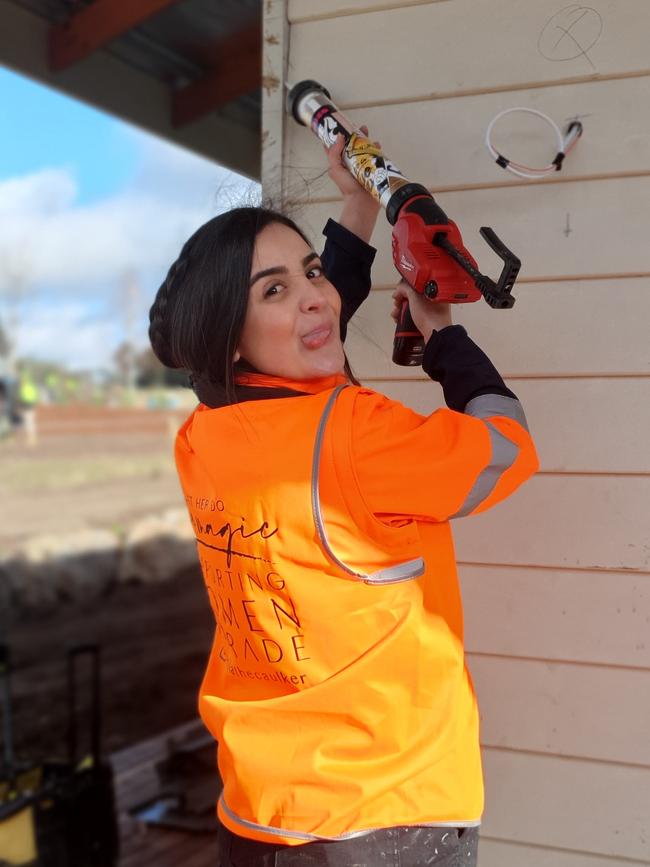 Camila Bernal on a job. Picture: Supplied