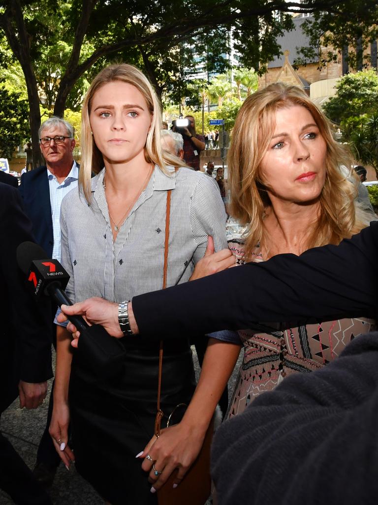 Shayna Jack with her mother, Pauline. (AAP Image/Darren England)