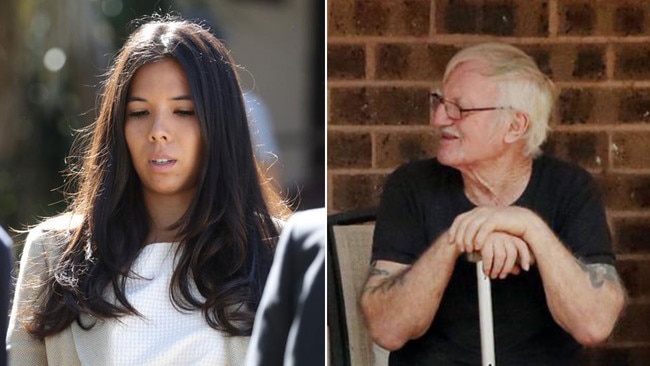 William “Jock” Ross, right, remains in pain after the collision. The DPP dropped driving charges against Charlie Teo’s daughter Nicola, left, without any explanation. Pictures: News Corp