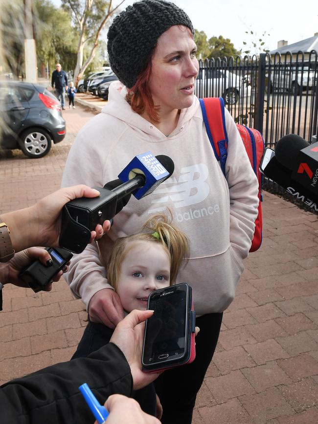 Mother Trilby Westley described the attack as scary. Image AAP/Mark Brake