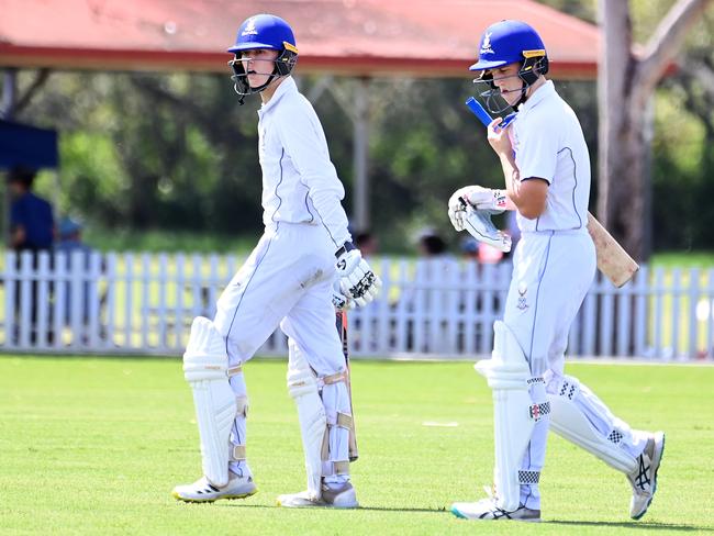 GPS First XI cricket between Churchie and Brisbane Grammar School. Saturday January 27, 2024. Picture, John Gass