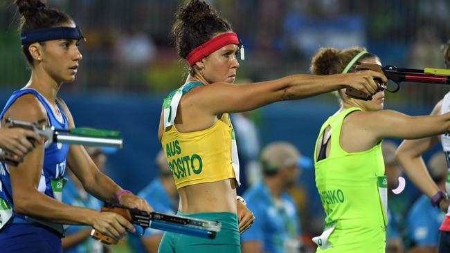 Chloe Esposito almost perfect shooting was too much for her rivals Picture: AFP