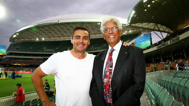 Travis Dodd and John Moriarty at Adelaide Oval.