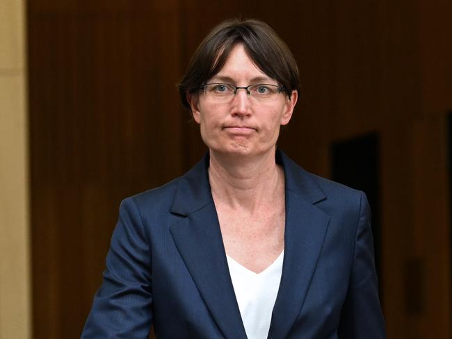 24/11/2022: forensic scientist, Kirsty Wright, outside the inquiry,  after  the DNA Inquiry today dealt with forensic revelations in regards to the 2013 murder of Shandee Blackburn in Mackay. pic Lyndon Mechielsen/The Australian