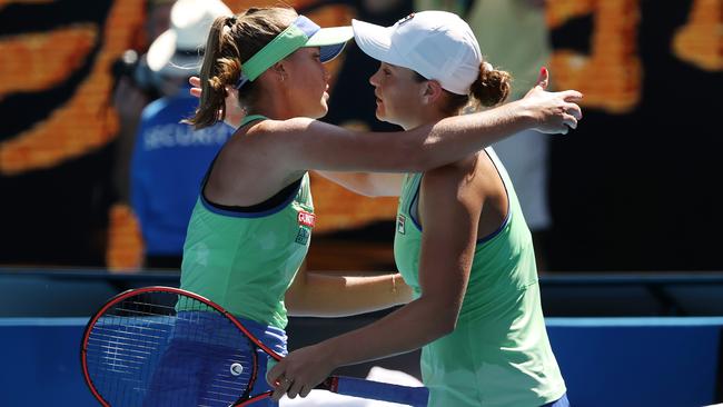 Ash Barty was blocked in her path to Aus Open glory by Sofia Kenin in an upset. Picture: Michael Klein