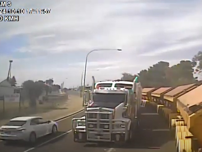 Highway horror: Harrowing dash cam shows head-on near-miss