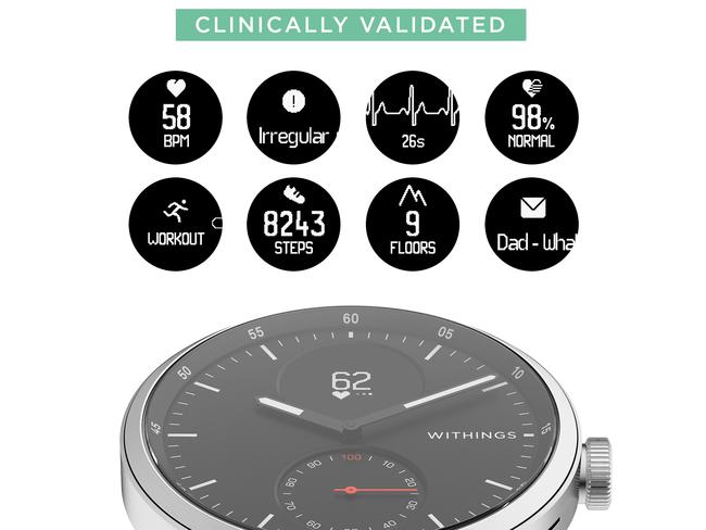 Some of the new Withings’ functions.