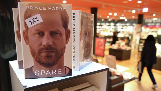 Prince Harry’s Spare. Picture: Adam Berry/Getty Images