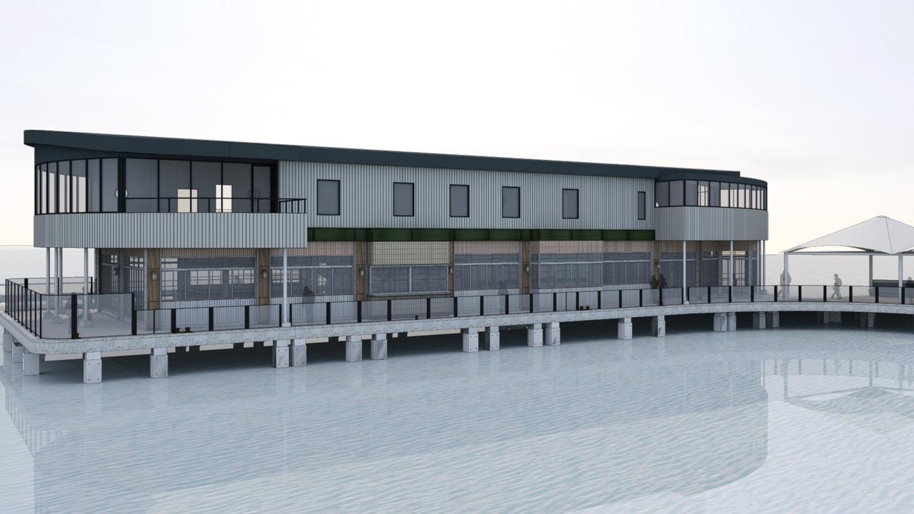 New Franklin Wharf restaurant and function room development for Murray Street Pier.