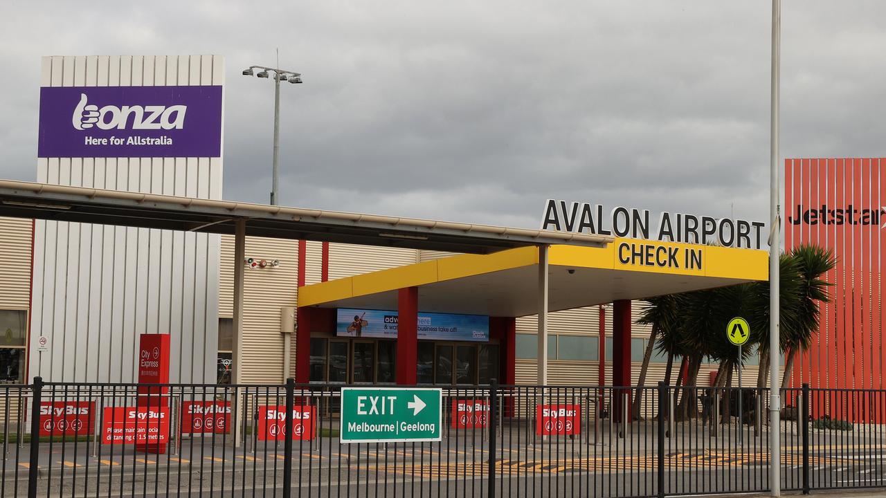 Bonza terminal at Avalon Airport. Picture: Alison Wynd