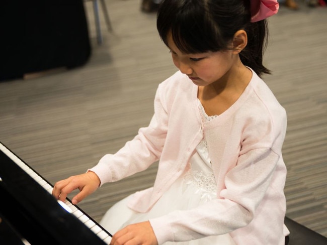 Selina Yaxim at the piano at the Gold Coast Eisteddfod. Picture by Pru Wilson Photography.