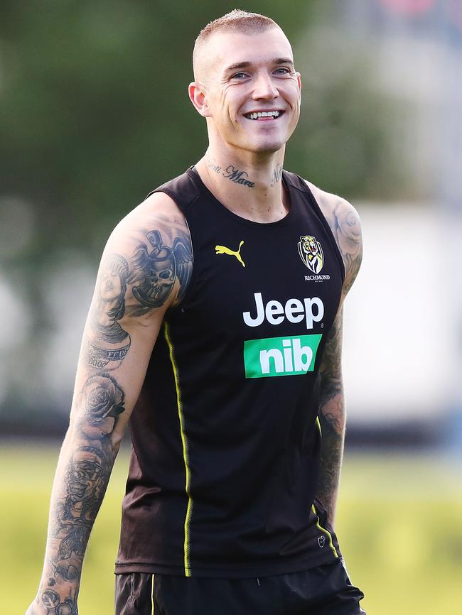 Dustin Martin could give you plenty of reasons to smile in 2019. Picture: Michael Dodge/Getty Images