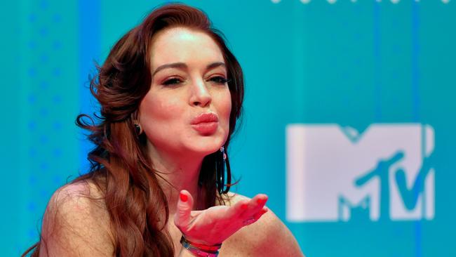 Lindsay Lohan has been acting a little odd in recent months. Picture: Ander Gillenea/AFP