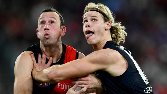 Essendon ruckman Todd Goldstein is unlikely to play VFL while he waits for another chance in the senior side, according to Brad Scott. Picture: Josh Chadwick / Getty Images