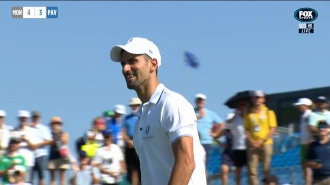 Djokovic smacks 260-yard drive at Ryder Cup