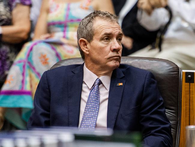 Deputy Chief Minister Gerard Maley at the official Opening and First Meeting of the 15th Legislative Assembly of the Northern Territory.' Picture: Pema Tamang Pakhrin