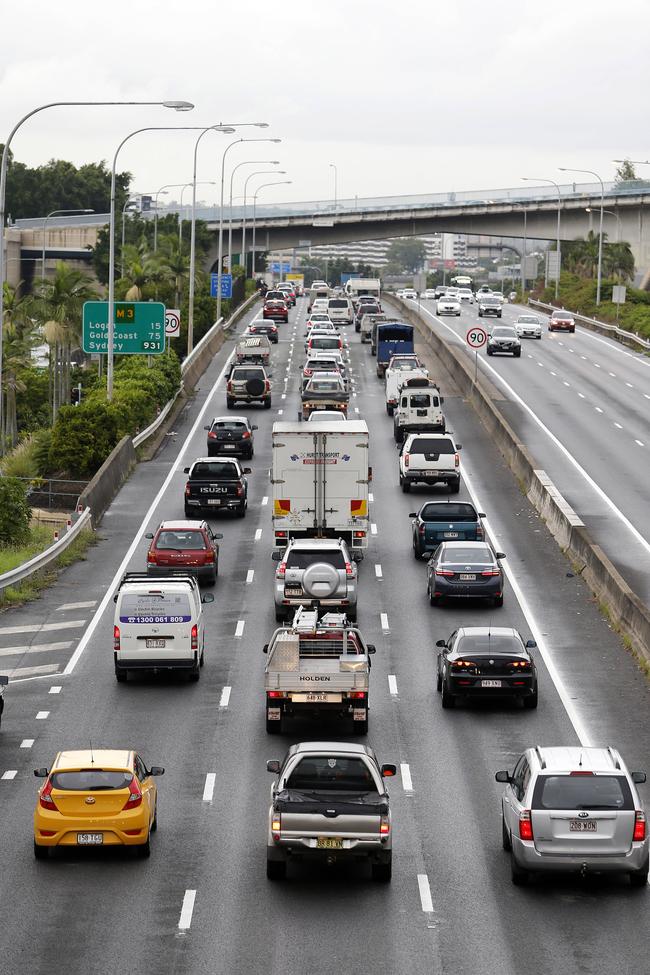 Traffic on Brisbane’s M3 Pacific Motorway