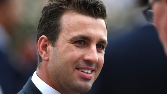 Trainer Levi Kavanagh can start the day on a high with Nantucket in the opening race of Saturday’s Flemington meeting. Photo: AAP Image/Julian Smith.