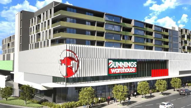 An artist’s impression of the future Bunnings store at Doncaster.